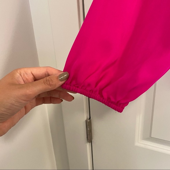 A.L.C. Size 8 Pink Blouse - Picture 5 of 9